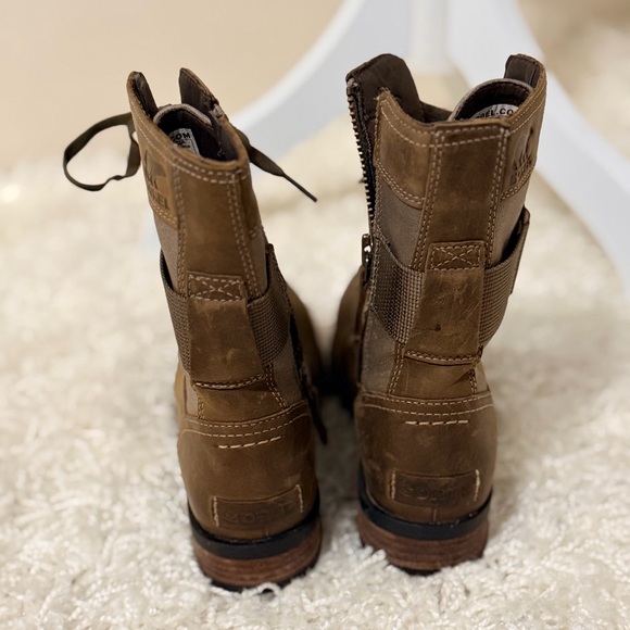 Sorel Brown Combat & Moto Boots - Picture 6 of 8